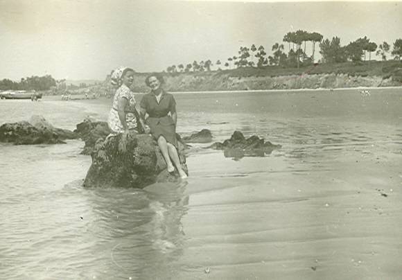 Amigas na praia de Seselle