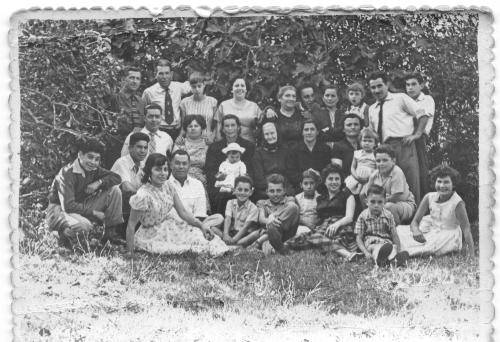 Reunion familiar nas Pezoas verano de 1957