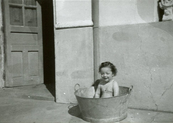 Tempo de palanganas. Anos 40.