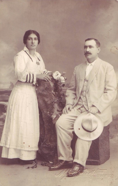 Amadeo Bonome e a súa dona Dora Riveroll.