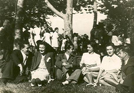 Na festa de Santiago de Franza, anos  40