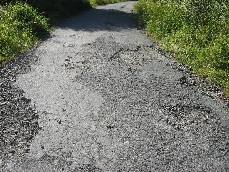 Baches na estrada do lavadeiro de Seselle