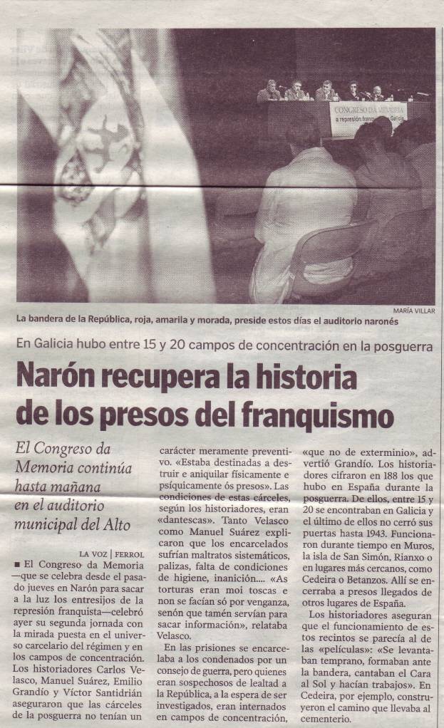 Congreso da Memoria en Narón
