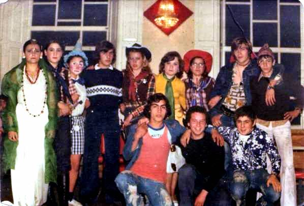 Caamoucanos de antroido en Ares, anos 70