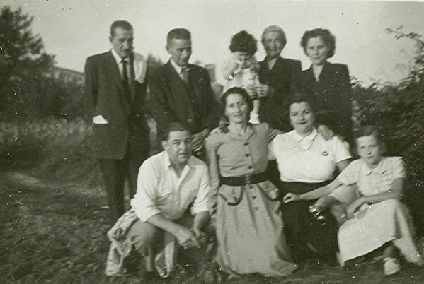 Foto de familia no camiño dos paxaros.