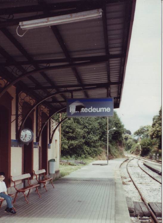 Pontedeume. Estación ferrocarril