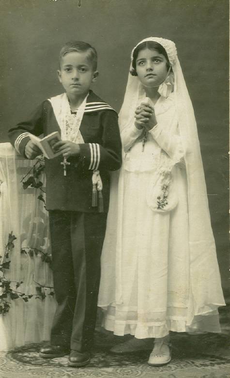 Primeira comunión, finais dos 20