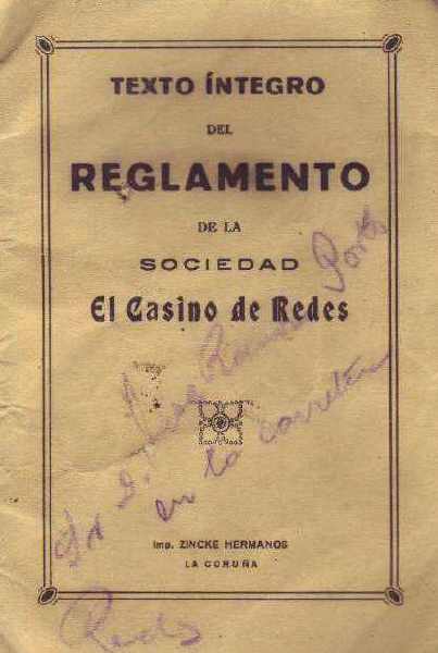 El Casino de Redes, 1927