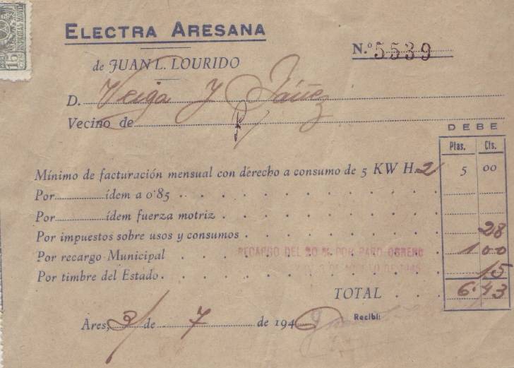 Electra Aresana, 1946