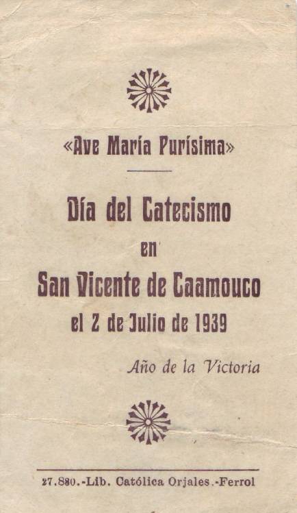 Día do Catecismo, 1939