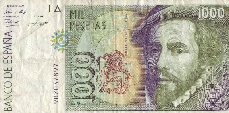 Mil Pesetas, 1992