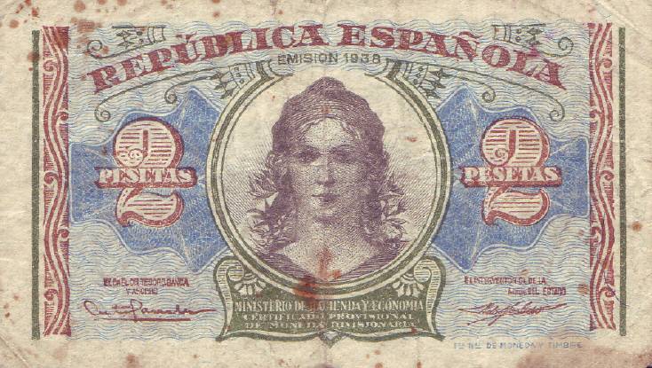Dos Pesetas, 1938