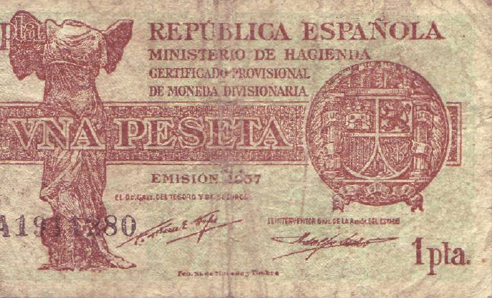 Una Peseta, 1937