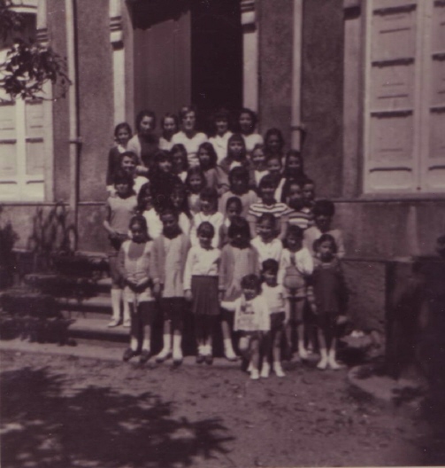Grupo de alumnos, anos 60