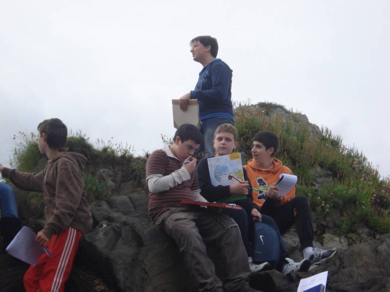 Alumnos do IES As Telleiras en Sabadelle, xuño 2008