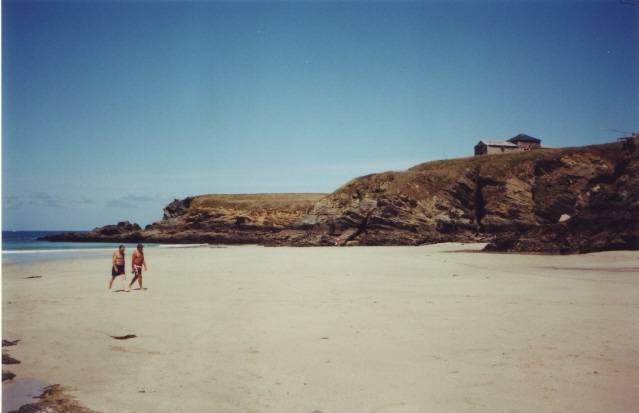 Ferrol. Praia e capela de Santa Comba