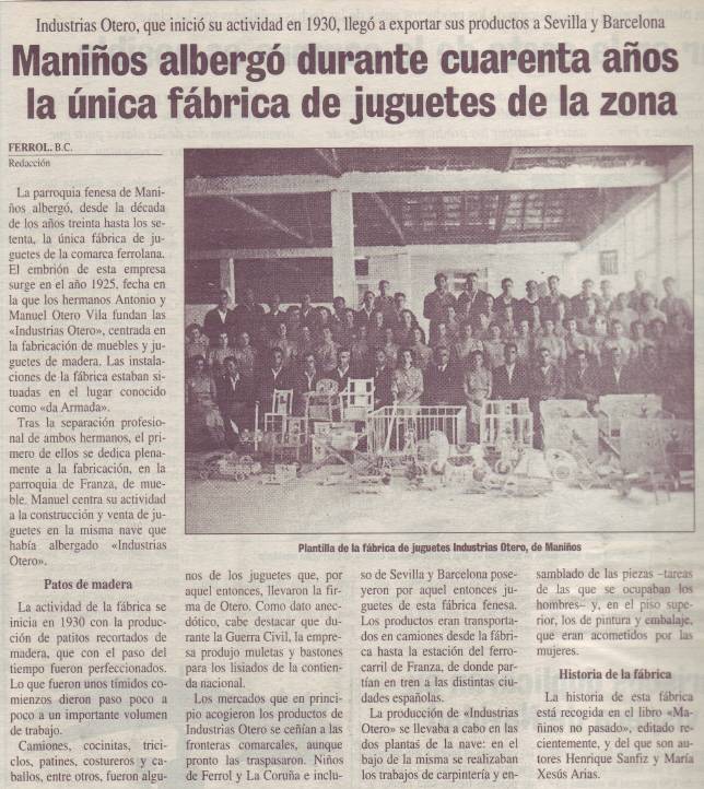 A fábrica de xoguetes de Maniños