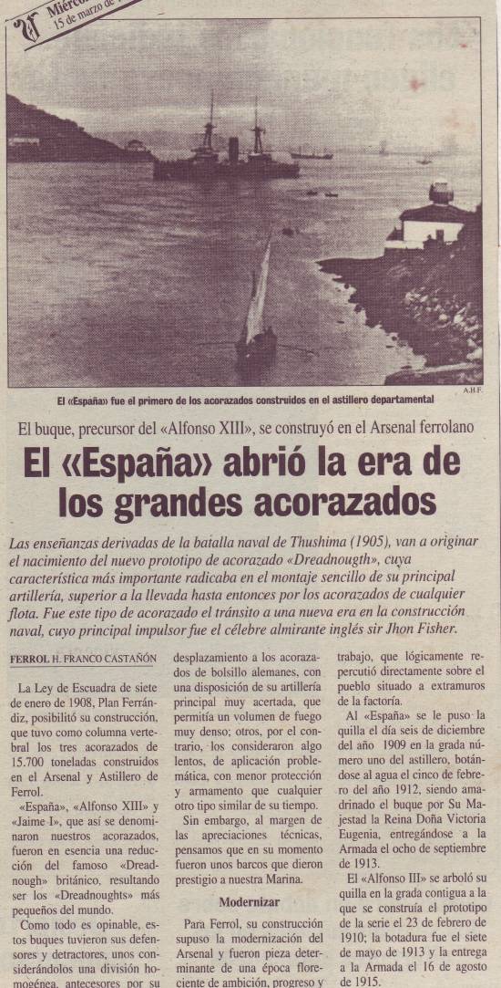 O acorazado "España"