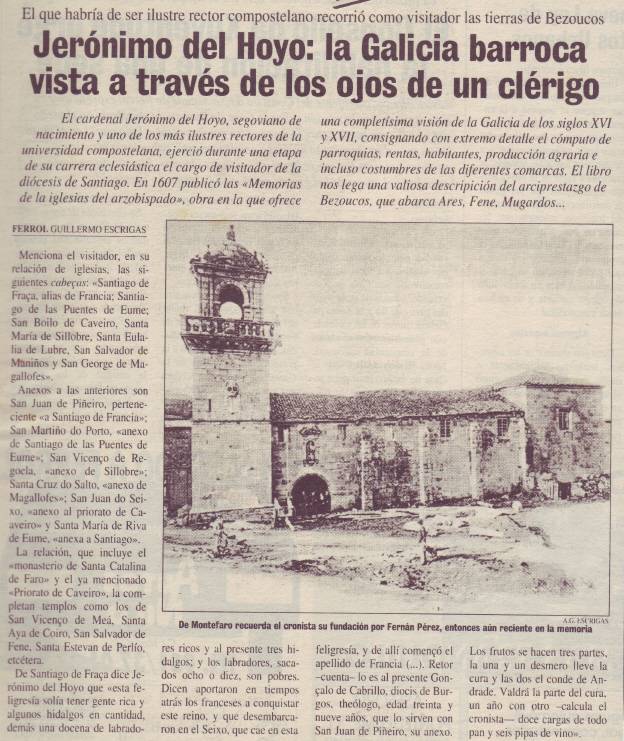 Jerónimo del Hoyo visita a comarca