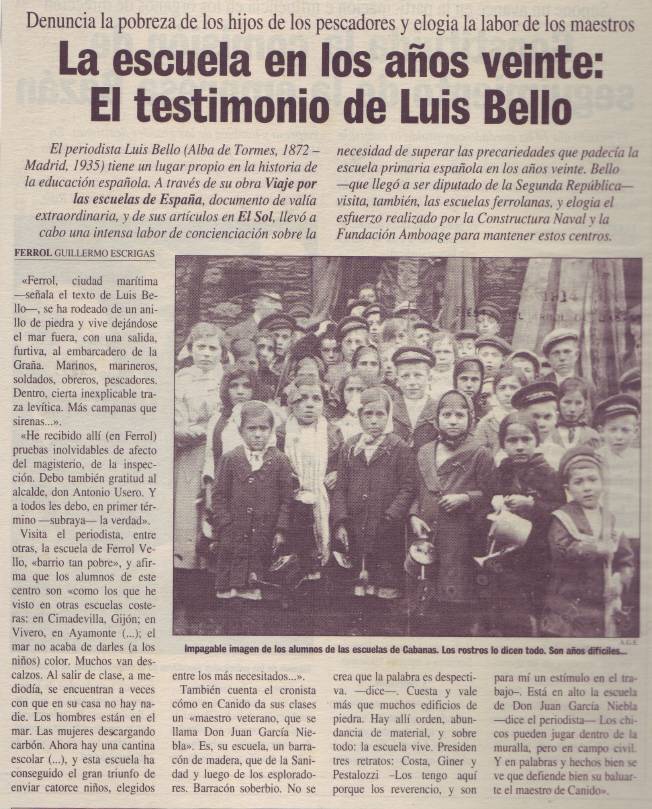 A escola dos anos vinte