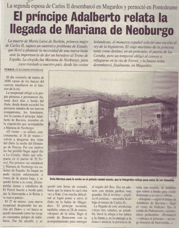 A chegada de Mariana de Neoburgo