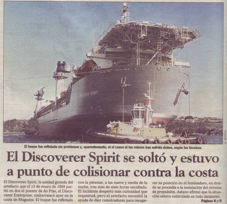 O Dicoverer Spirit camiño da traxedia