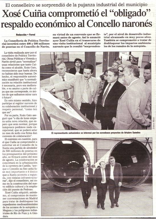 Carlos Yáñez na prensa