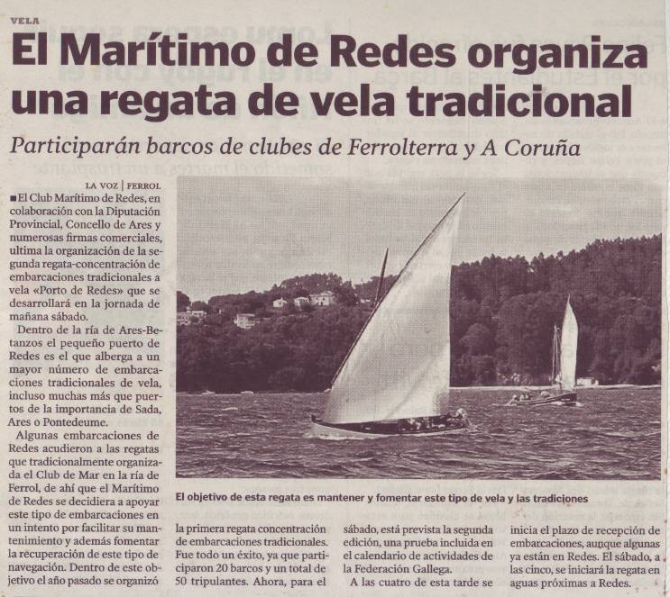 Regata de vela tradicional en Redes (2004)