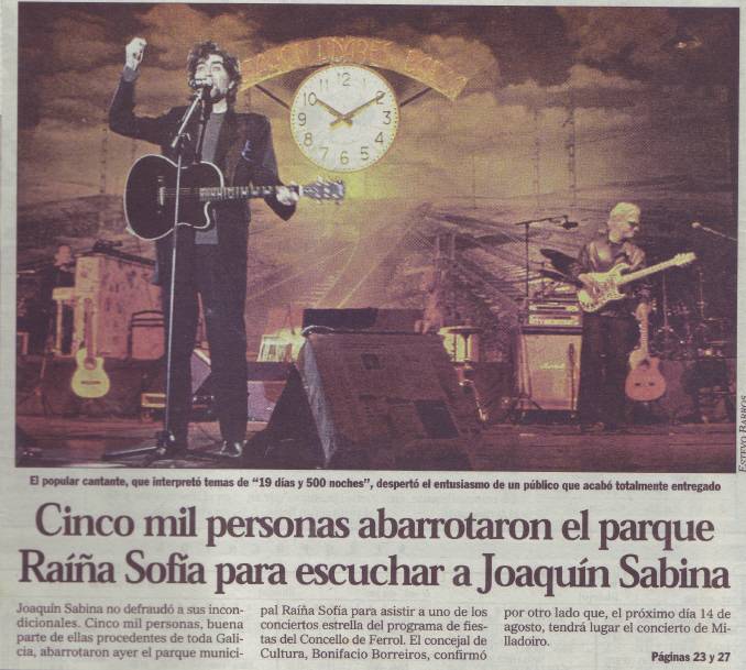 Joaquín Sabina en Ferrol