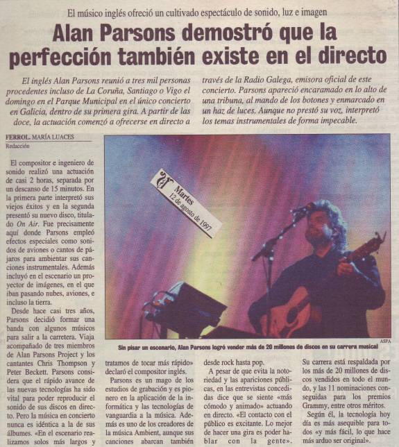 Alan Parsons en Ferrol