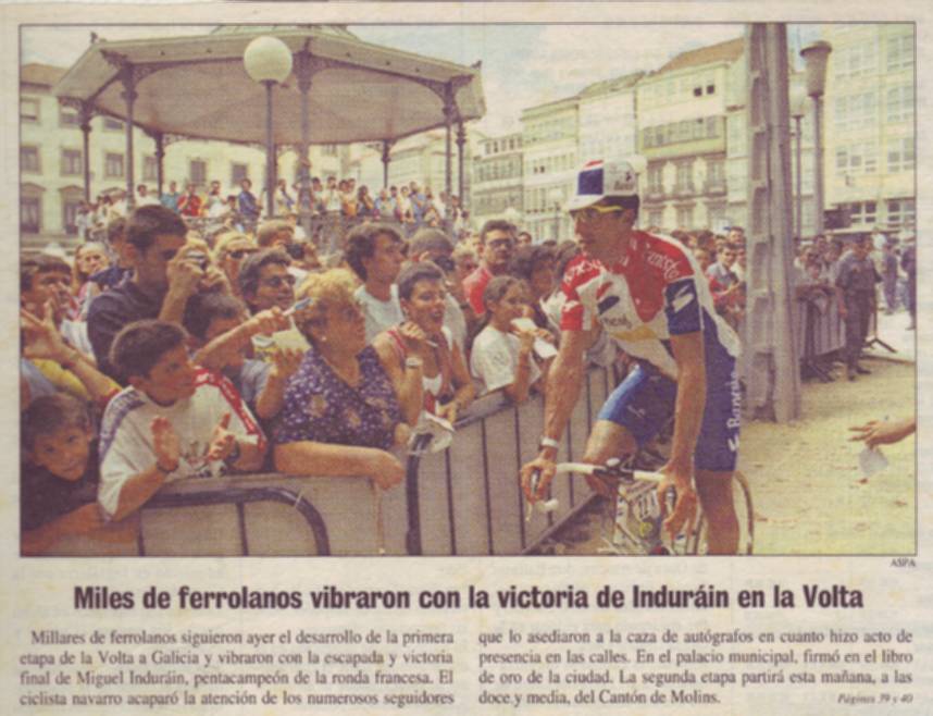 Indurain en Ferrol