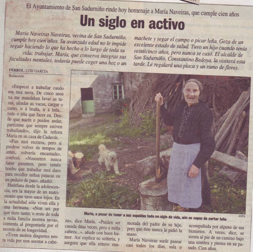 Cen anos de vitalidade