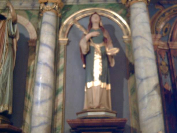 Igrexa de Caamouco: Santa Lucia.