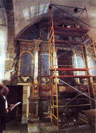 Restauración do retablo 1