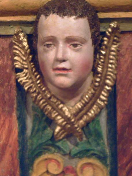 Igrexa de Caamouco: Detalle do retablo